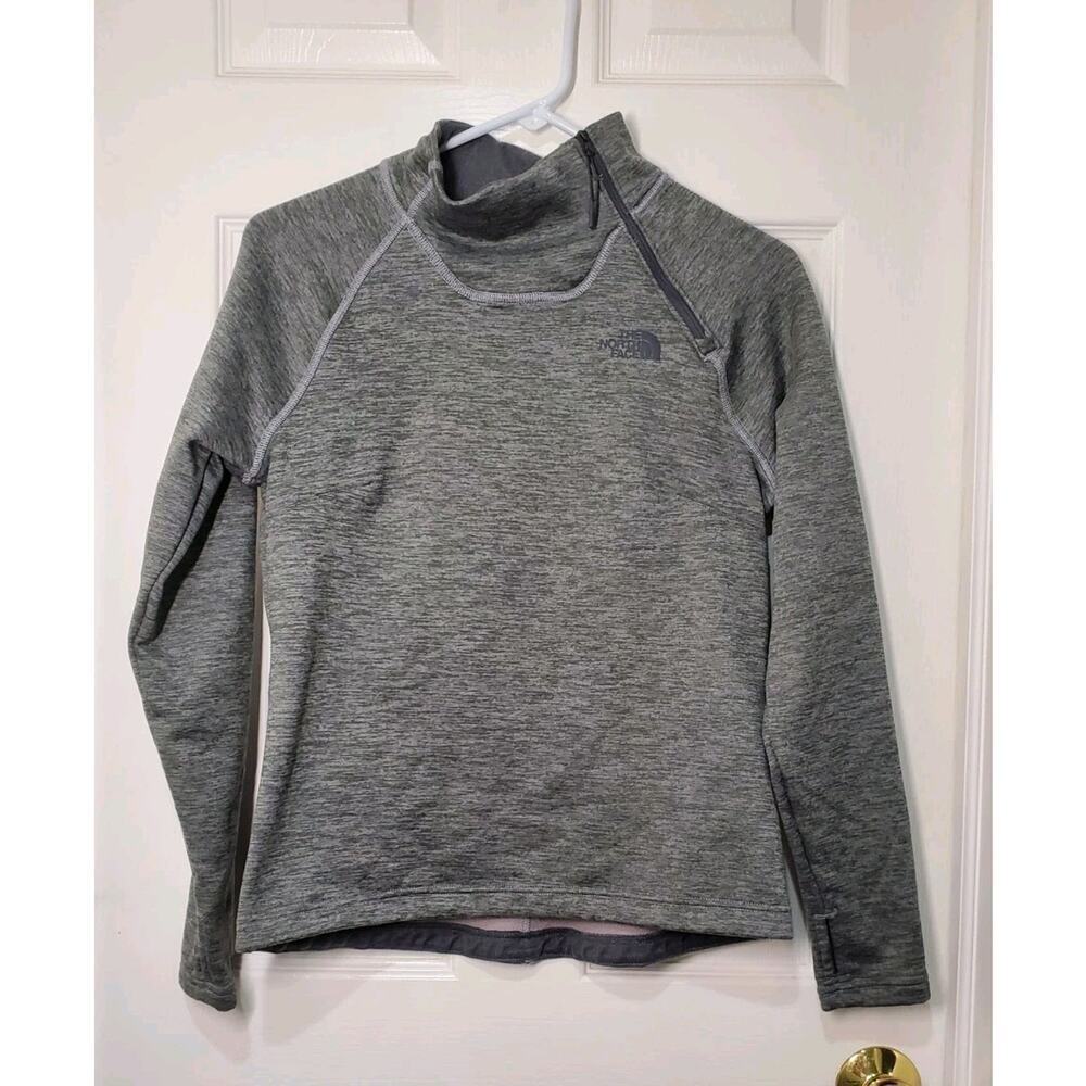 The North Face Women’s Gray Quarter Zip Pullover Fleece BLS045724 FA21 Size S